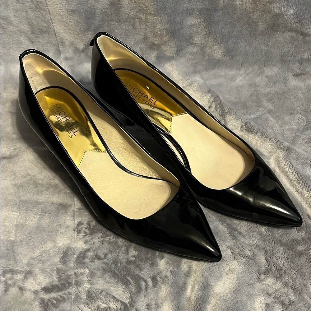 Michael Kors Black Women's MK Flex Kitten Heel